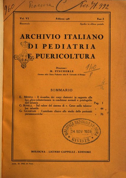 Archivio italiano di pediatria e puericoltura