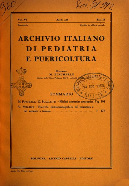 Archivio italiano di pediatria e puericoltura