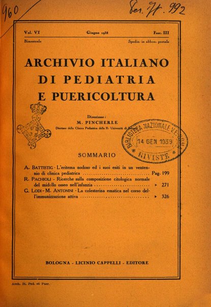 Archivio italiano di pediatria e puericoltura