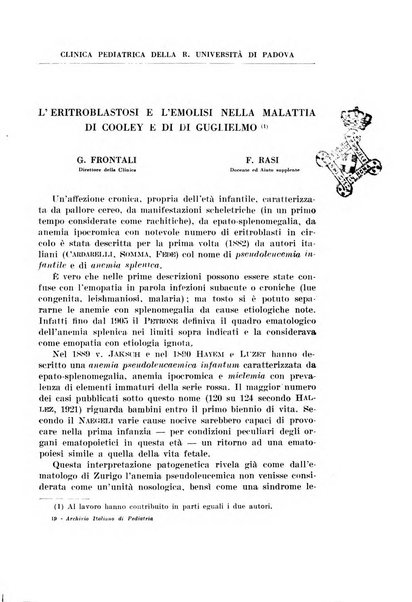 Archivio italiano di pediatria e puericoltura