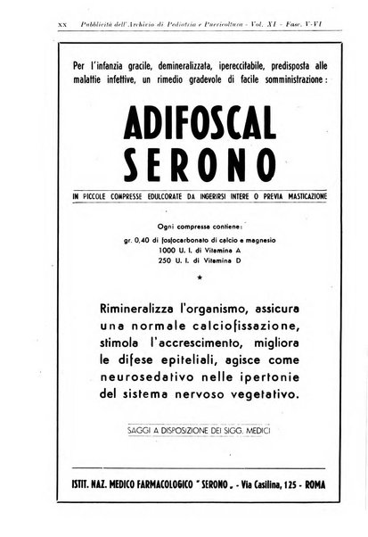 Archivio italiano di pediatria e puericoltura