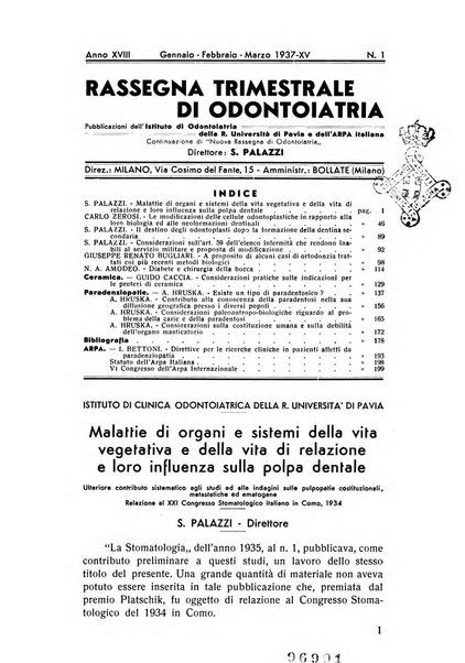 Rassegna trimestrale di odontoiatria