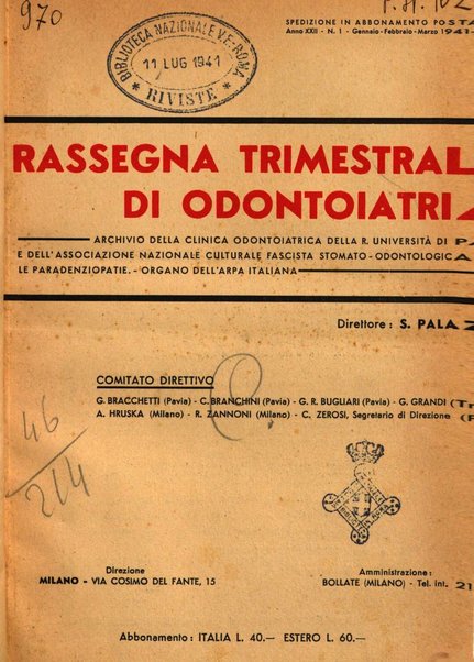 Rassegna trimestrale di odontoiatria