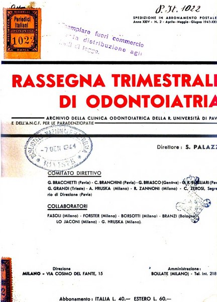 Rassegna trimestrale di odontoiatria