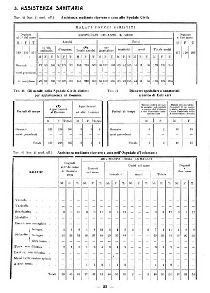 Bollettino statistico mensile