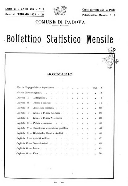 Bollettino statistico mensile