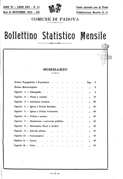 Bollettino statistico mensile