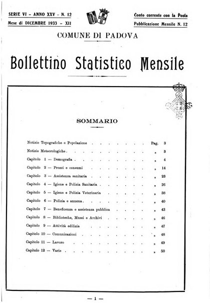 Bollettino statistico mensile