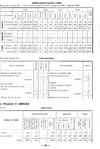 Bollettino statistico mensile