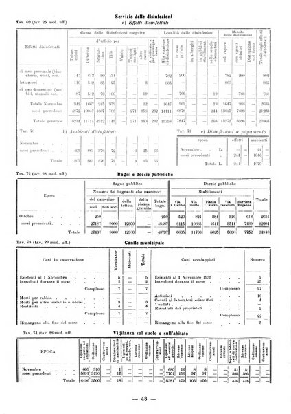 Bollettino statistico mensile