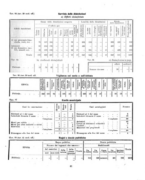 Bollettino statistico mensile