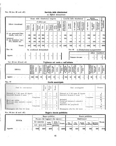 Bollettino statistico mensile