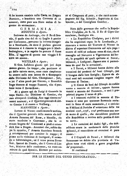 Il democratico imparziale o sia Giornale di Bologna