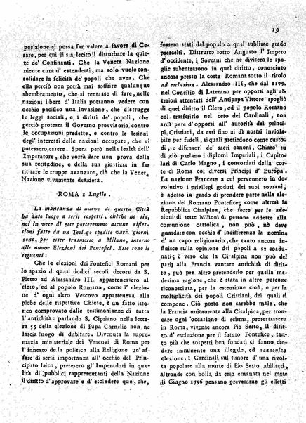 Il democratico imparziale o sia Giornale di Bologna