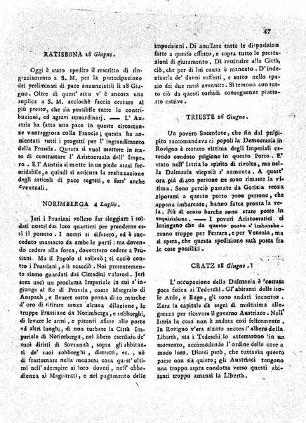 Il democratico imparziale o sia Giornale di Bologna