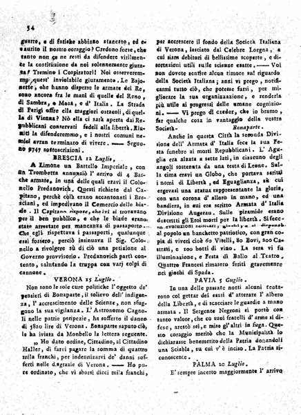 Il democratico imparziale o sia Giornale di Bologna