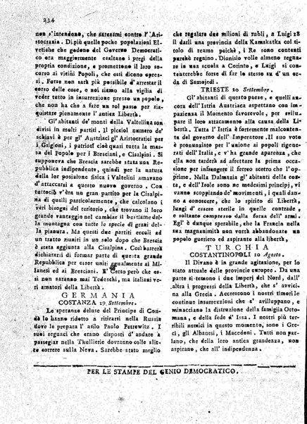 Il democratico imparziale o sia Giornale di Bologna