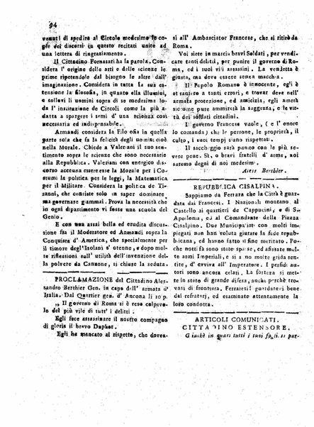 Il democratico imparziale o sia Giornale di Bologna