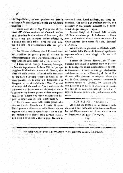 Il democratico imparziale o sia Giornale di Bologna