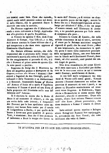 Il democratico imparziale o sia Giornale di Bologna