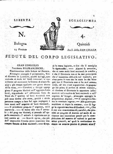 Il democratico imparziale o sia Giornale di Bologna