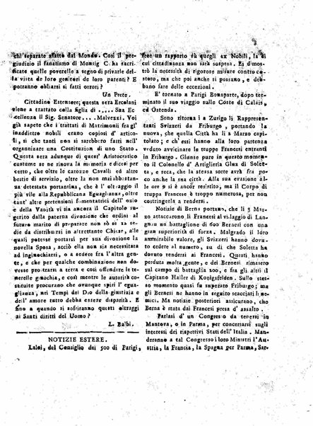 Il democratico imparziale o sia Giornale di Bologna