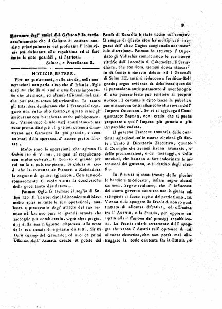 Il democratico imparziale o sia Giornale di Bologna