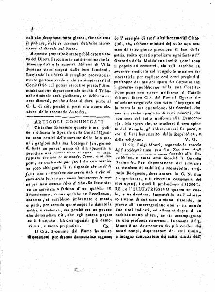 Il democratico imparziale o sia Giornale di Bologna