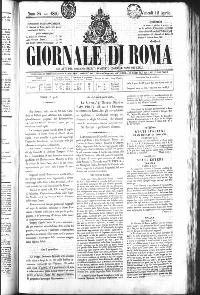 Giornale di Roma