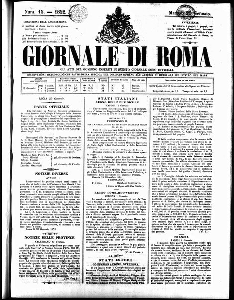 Giornale di Roma