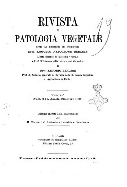 Rivista di patologia vegetale