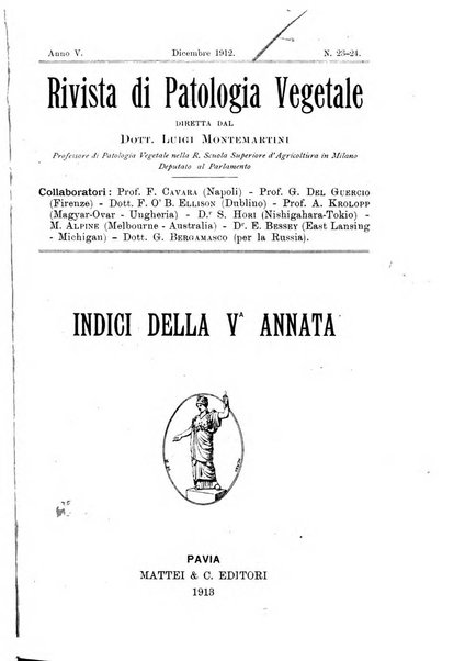 Rivista di patologia vegetale