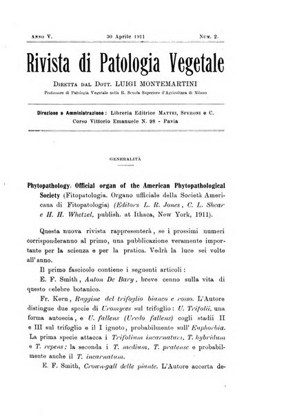 Rivista di patologia vegetale