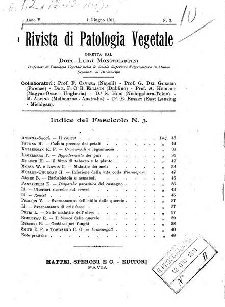 Rivista di patologia vegetale