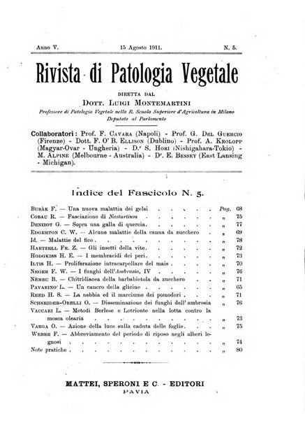 Rivista di patologia vegetale