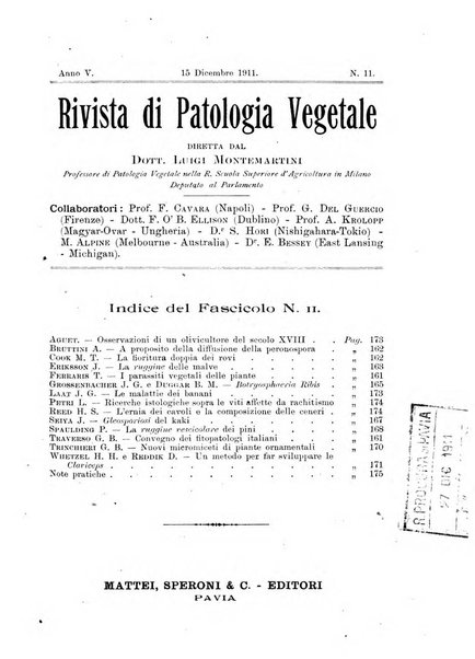 Rivista di patologia vegetale