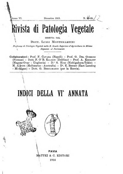 Rivista di patologia vegetale