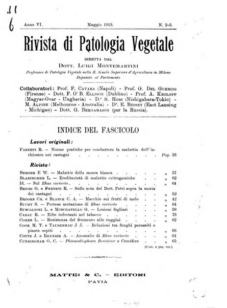 Rivista di patologia vegetale