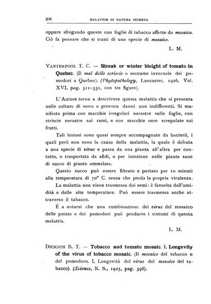 Rivista di patologia vegetale