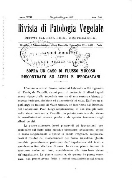 Rivista di patologia vegetale