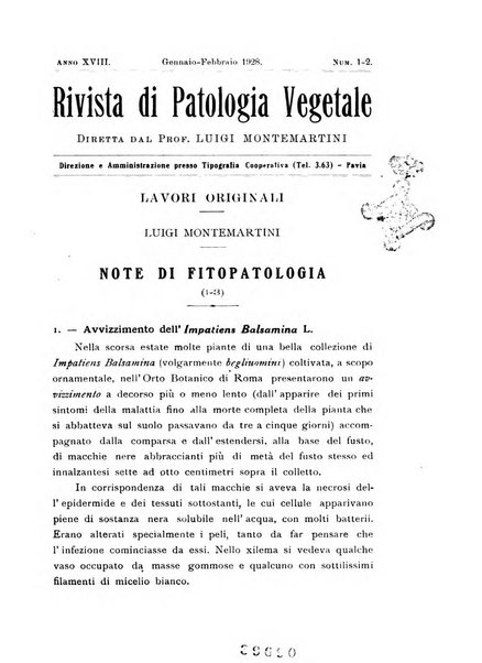 Rivista di patologia vegetale