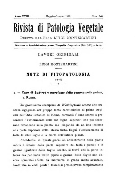 Rivista di patologia vegetale