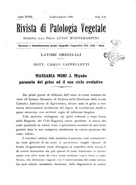 Rivista di patologia vegetale