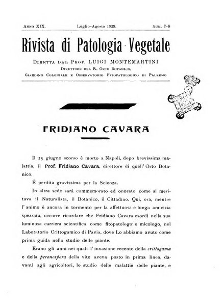 Rivista di patologia vegetale