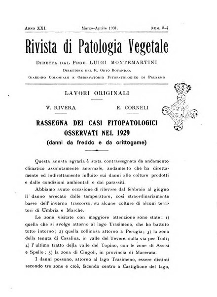 Rivista di patologia vegetale