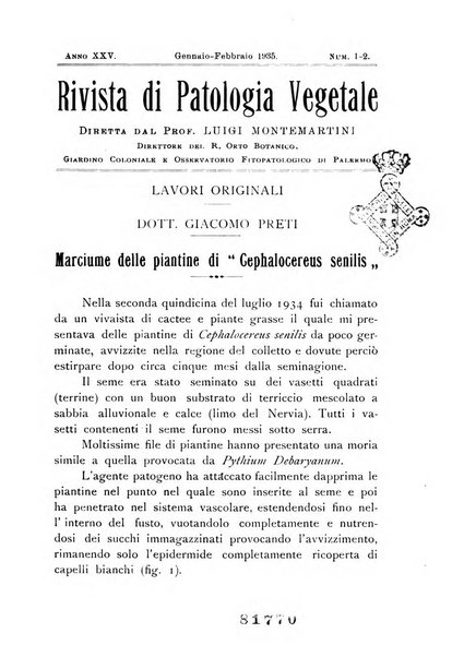 Rivista di patologia vegetale