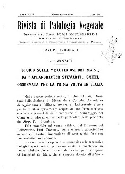 Rivista di patologia vegetale