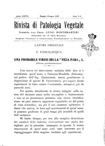 Rivista di patologia vegetale