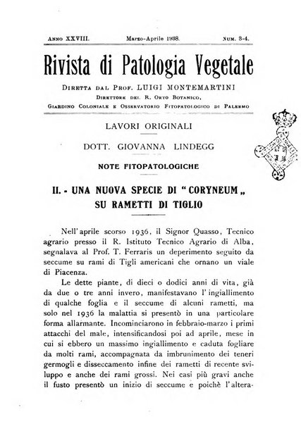 Rivista di patologia vegetale