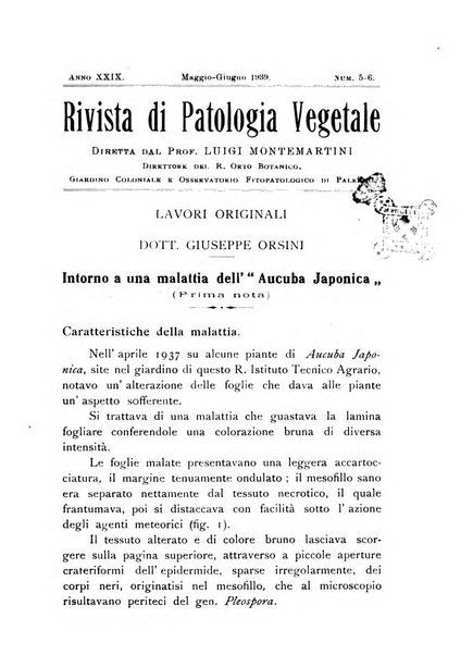 Rivista di patologia vegetale